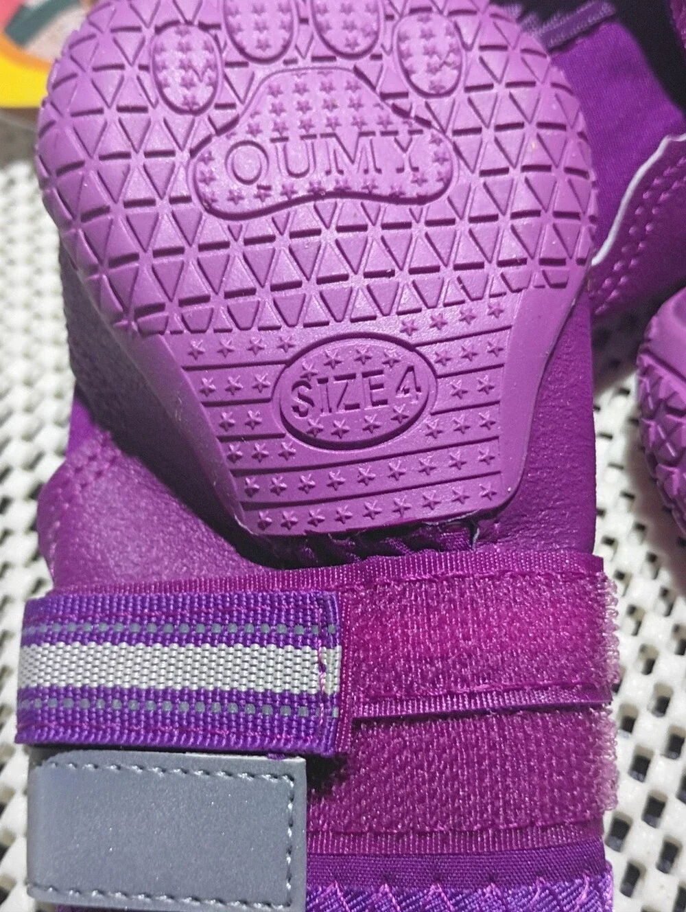 DOG SHOES full set QUMY Pet purple Sz 4 PERFORMANCE Full Adjust BRAND-NEW tags